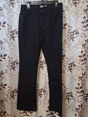 Lee Regular Fit Bootcut Mid-rise Black Jeans Size 10